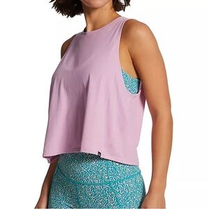 Patagonia Capilene Cool Daily Trail Cropped Tank Milkweed Mauve size Medium